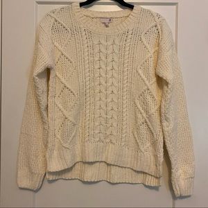 SO Cream Chenille Crewneck Sweater - NEW WITH TAGS